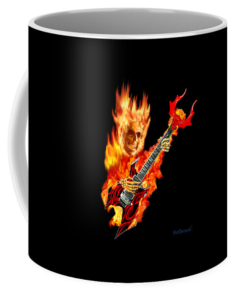 Hard Rock Coffee Mug featuring the digital art Playing with HellFire by Glenn Holbrook