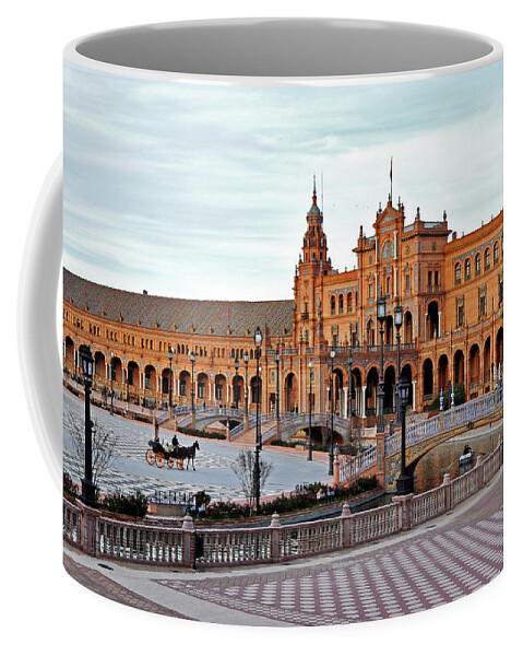 Plaza De España Coffee Mug featuring the photograph Plaza de Espana - Sevilla, Spain by Denise Strahm