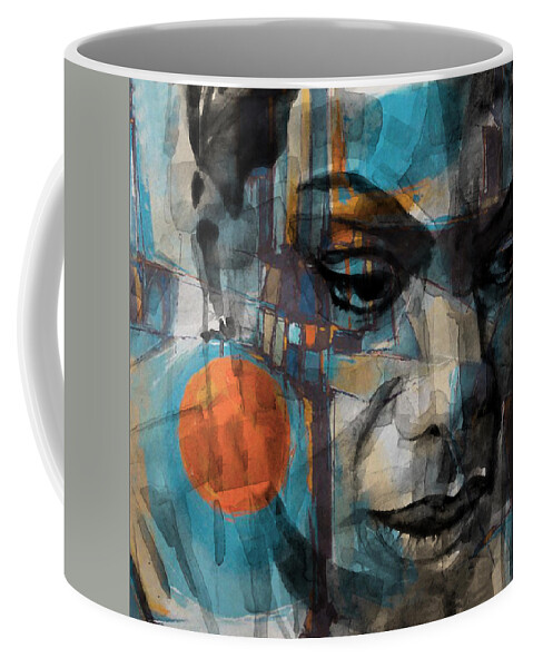 Nina Simone Coffee Mug featuring the mixed media Please Don't Let Me Be Misunderstood by Paul Lovering