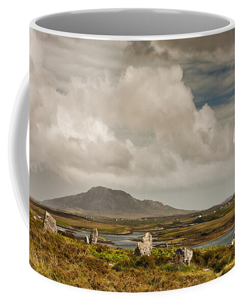 Scotland Coffee Mug featuring the photograph Pobull Fhinn Stone Circle by Colette Panaioti