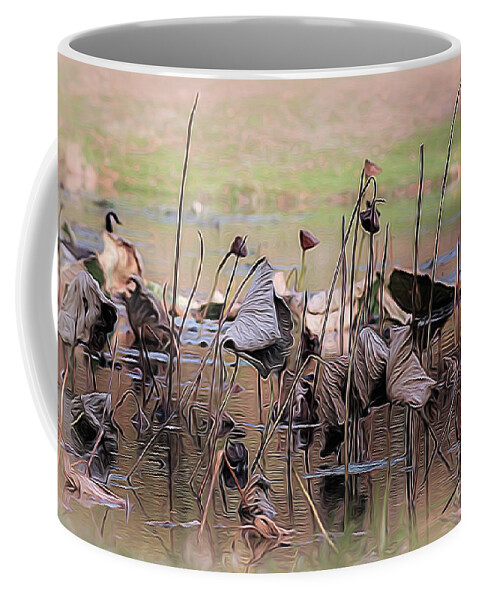 Pods Coffee Mug featuring the photograph Pods At Sunset by Mary Lou Chmura