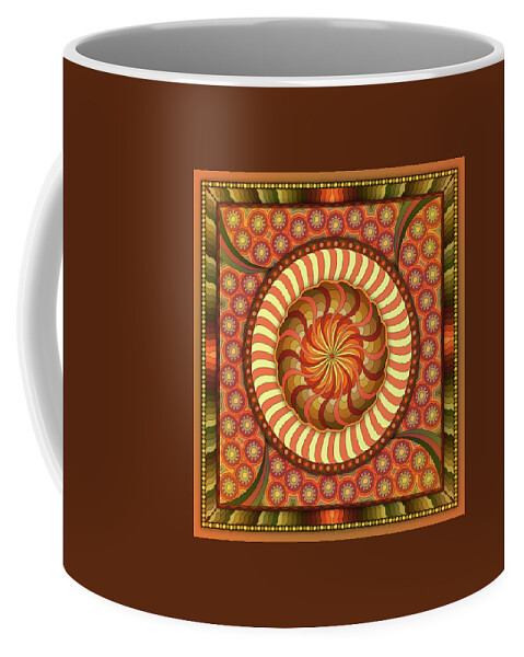 Harmony Mandalas Coffee Mug featuring the digital art Poetry In Motion by Becky Titus