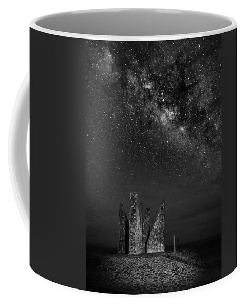 Milky Coffee Mug featuring the photograph Point Udall - Black and White by Amanda Jones
