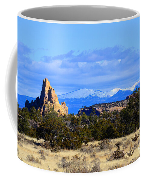 Southwest Landscape Coffee Mug featuring the photograph Point with a view by Robert WK Clark