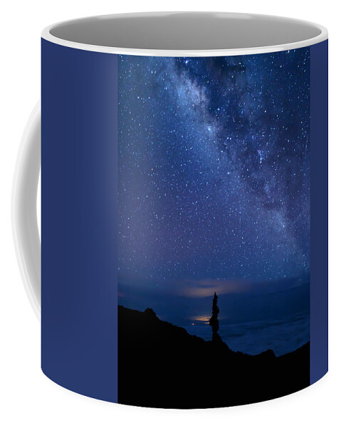 Milky Way Coffee Mug featuring the photograph Pointing to the Heavens by Susan Rissi Tregoning