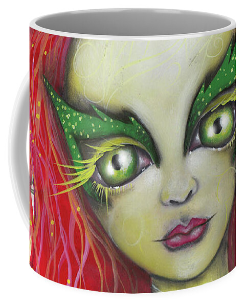 Poison Ivy Coffee Mug featuring the painting Poison Ivy by Abril Andrade