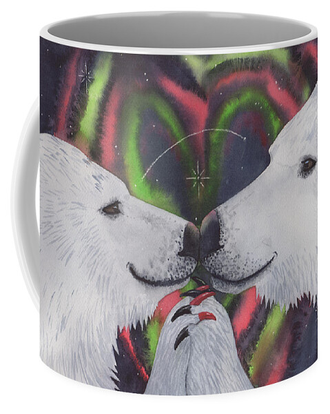 Bear Coffee Mug featuring the painting Polarized by Catherine G McElroy