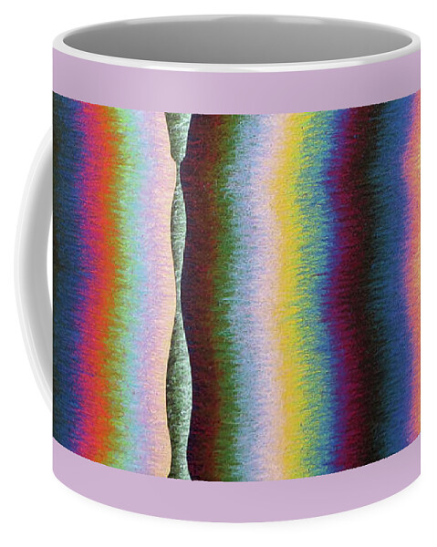 Color Coffee Mug featuring the painting Pole Seven by Stephen Mauldin