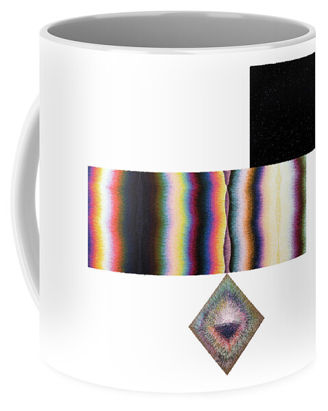 Color Coffee Mug featuring the painting Poles Number Nine by Stephen Mauldin