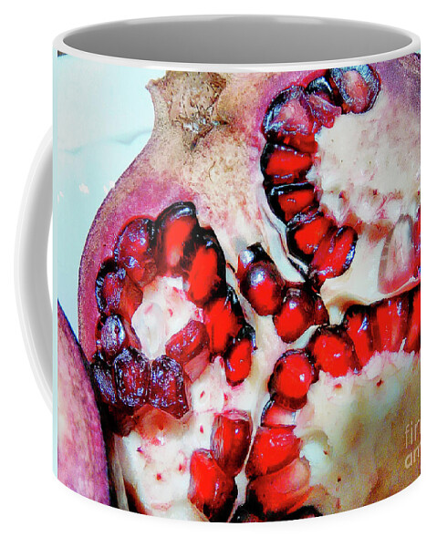 Pomegranate Coffee Mug featuring the photograph Pomegranate  by Jolanta Anna Karolska
