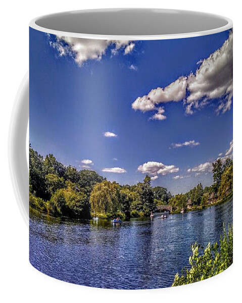 Verona Coffee Mug featuring the photograph Pond at Verona Park by Christopher Lotito
