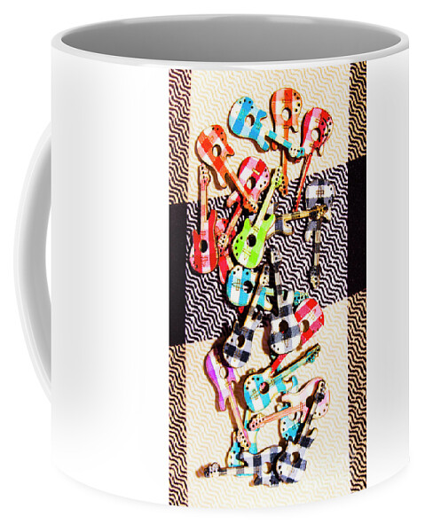 Music Coffee Mug featuring the photograph Pop art music by Jorgo Photography
