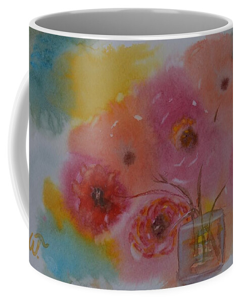 Poppies At Ease Coffee Mug featuring the photograph Poppies At Ease by Warren Thompson
