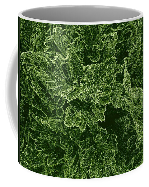 #poppyleaves Coffee Mug featuring the digital art Poppy Leaves by Will Borden