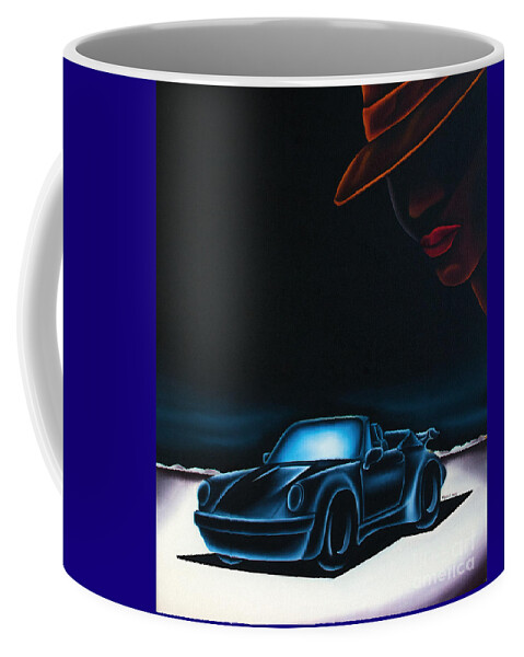 Porsche 911 Coffee Mug featuring the painting Porsche Dream 1 by Johannes Murat