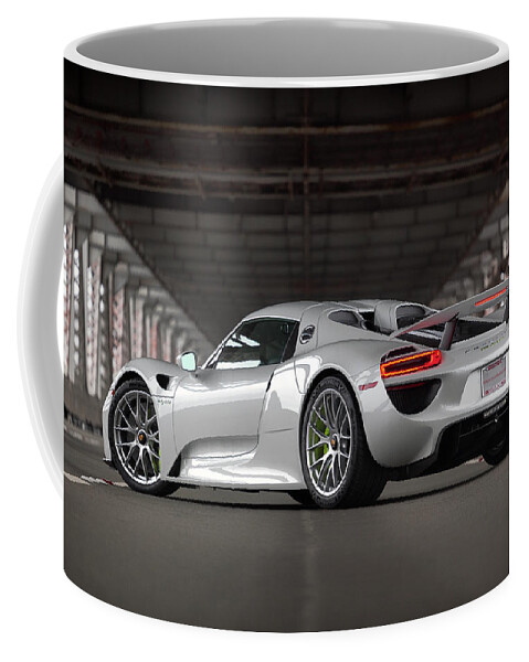 Cars Coffee Mug featuring the photograph #Porsche #918Spyder #Print by ItzKirb Photography