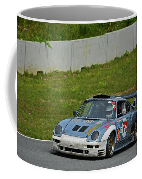 Motorsports Coffee Mug featuring the photograph Porsche on Whiskey Hill Raceway by Mike Martin