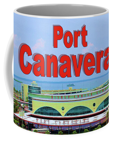 Postcard Coffee Mug featuring the photograph Port Canaveral Postcard by Robert Wilder Jr