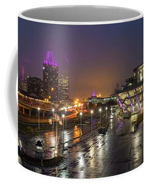 Fog Coffee Mug featuring the photograph Port City Fog by Brad Boland