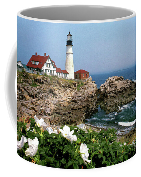 Lighthouse Coffee Mug featuring the photograph Portland Head Lighthouse by Kevin Shields