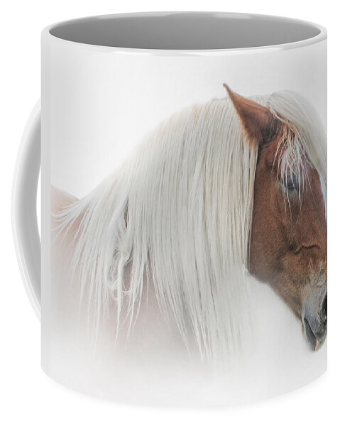 Animals Coffee Mug featuring the photograph Portrait of a Belgian Horse by David and Carol Kelly