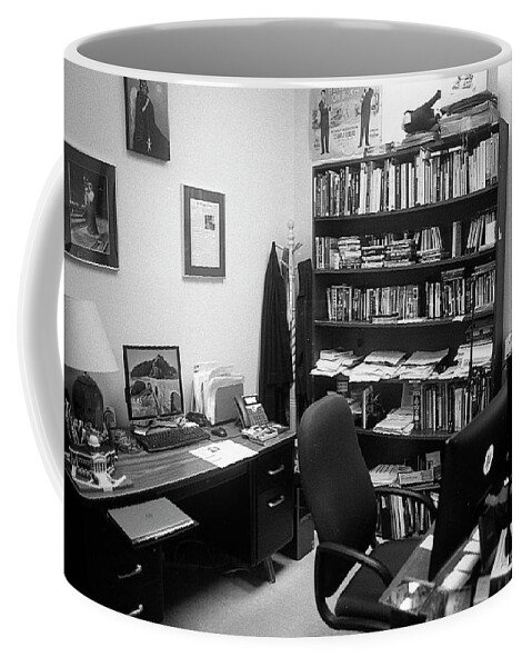College Coffee Mug featuring the photograph Portrait of a Film/TV Professor's Office by Jeremy Butler