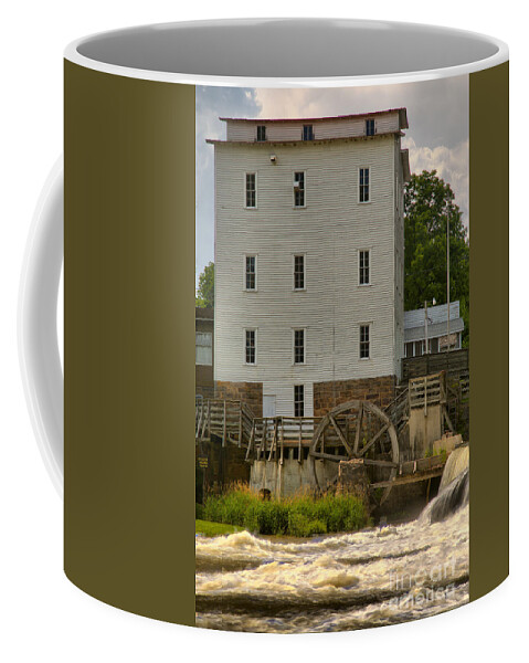 Mill Coffee Mug featuring the photograph Portrait Of An Indiana Grist Mill by Adam Jewell