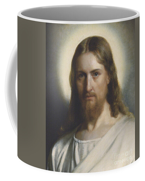 Carl Heinrich Bloch Coffee Mug featuring the painting Portrait of Christ by Carl Heinrich Bloch