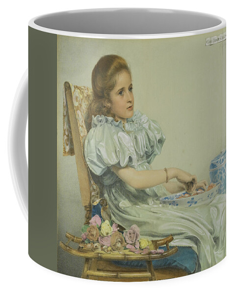 Frederick Sandys Coffee Mug featuring the drawing Portrait of Miss Doris Simonette Catto by Frederick Sandys