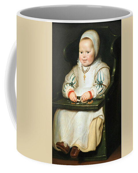17th Century Art Coffee Mug featuring the painting Portrait of Susanna de Vos, the Painter's Third Daughter by Cornelis de Vos