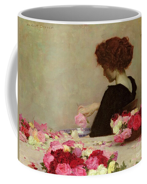 Female Coffee Mug featuring the painting Pot Pourri by Herbert James Draper