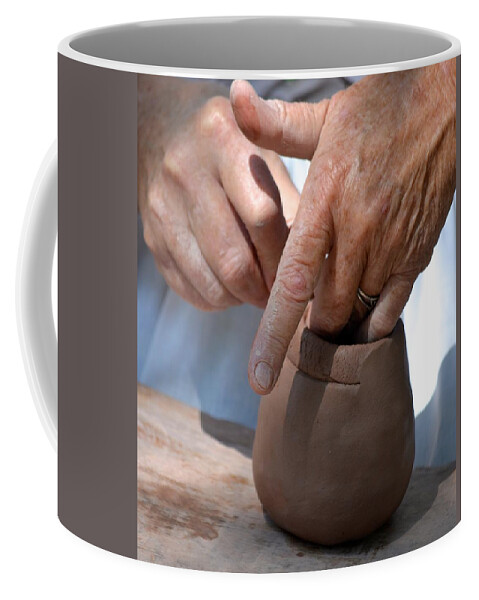 Pottery Coffee Mug featuring the photograph Pottery Maker by Richard Bryce and Family
