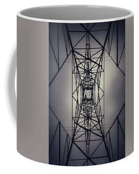 Electric Coffee Mug featuring the photograph Power Above by Nathan Little