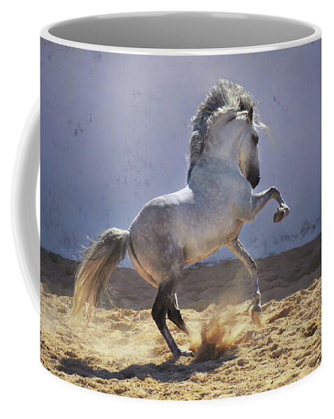 Russian Artists New Wave Coffee Mug featuring the photograph Power in Motion by Ekaterina Druz