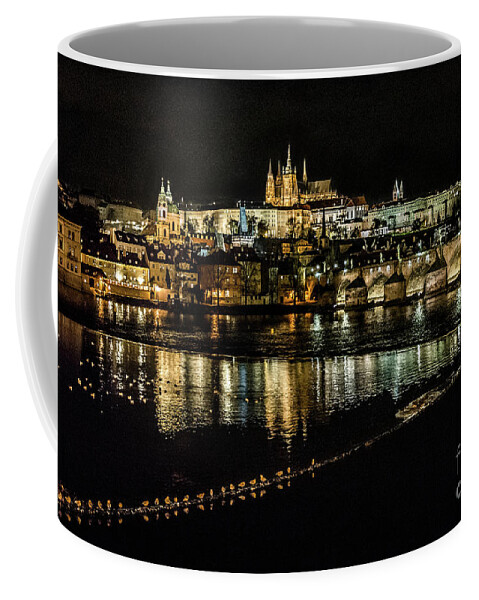 Prague Coffee Mug featuring the photograph Prague Nights by David Meznarich