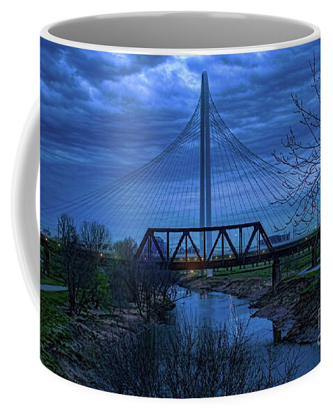 Margaret Hunt Hill Coffee Mug featuring the photograph Pre Dawn Dallas by Diana Mary Sharpton