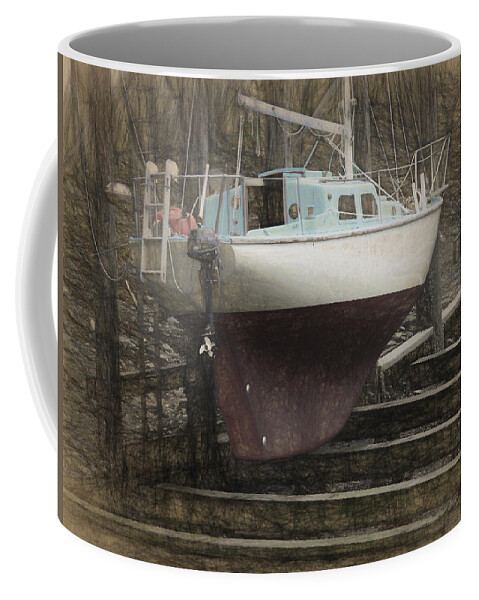 Sailboat Coffee Mug featuring the photograph Preparing To Sail by Susan Stephenson