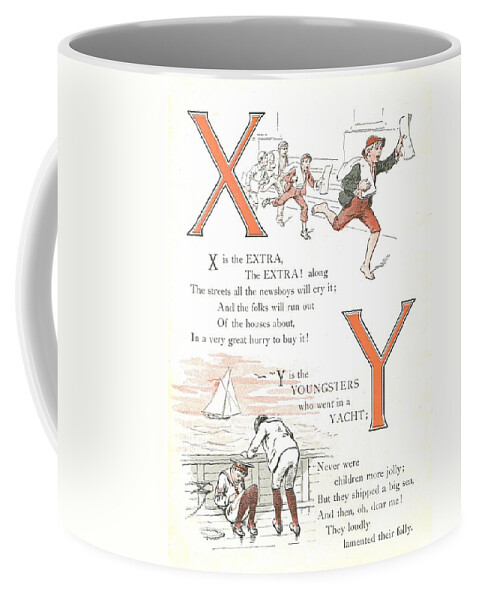 The Wurtherington Diary Coffee Mug featuring the painting Pretty Name ABC X and Y by Reynold Jay
