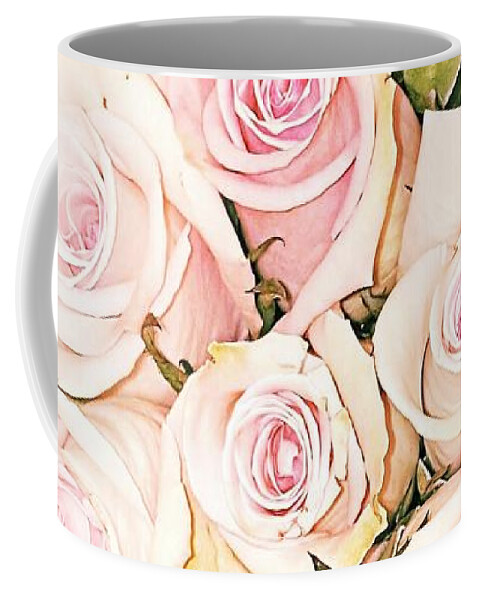 Pretty Coffee Mug featuring the photograph Pretty Roses by Rachel Hannah