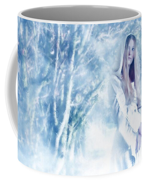 Woodland Coffee Mug featuring the photograph Priestess by John Edwards
