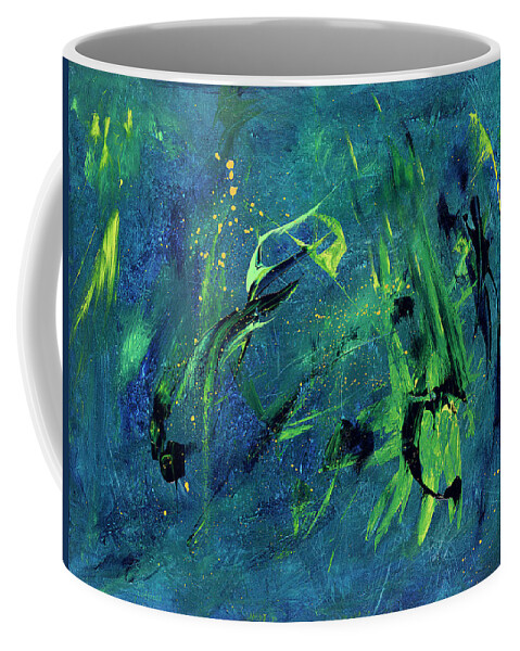Primordial Coffee Mug featuring the painting Primordial Soup by Joe Loffredo