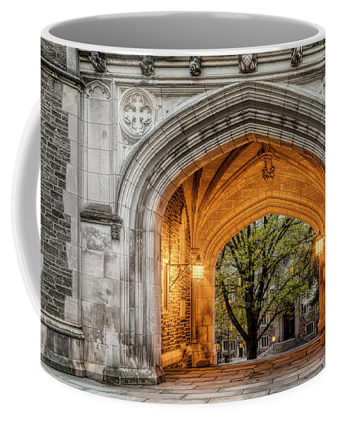 Princeton University Coffee Mug featuring the photograph Princeton University Blair Hall Arch by Susan Candelario