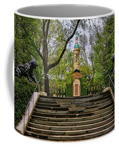 Princeton University Coffee Mug featuring the photograph Princeton University Nassau Hall II by Susan Candelario