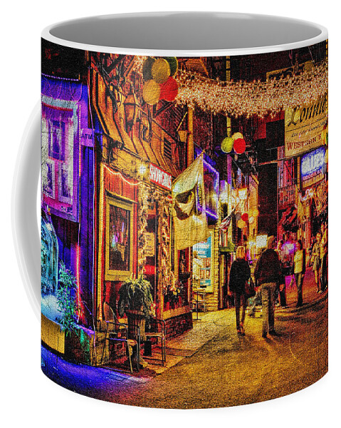 Printers Alley Nashville Tennessee Coffee Mug featuring the photograph Printers Alley by Diana Powell