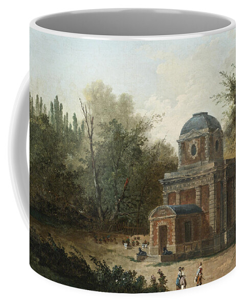 Hubert Robert Coffee Mug featuring the painting Project for the Pavillon de Cleves of Maupertuis by Hubert Robert