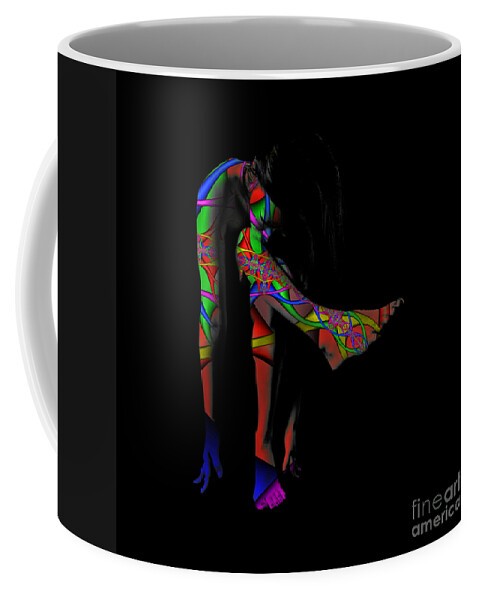 Body Paint Coffee Mug featuring the photograph Projected Body Paint 2094973A by Rolf Bertram