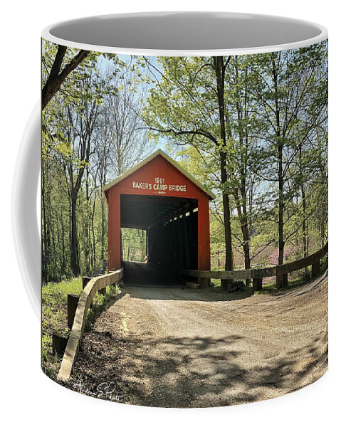 Bainbridge Coffee Mug featuring the photograph Protected Crossing in Spring by Andrea Platt