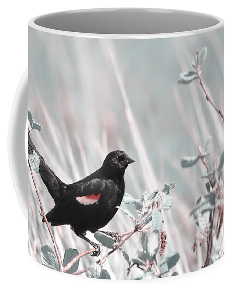 Bird Coffee Mug featuring the photograph Proud Male by Aimelle Ml