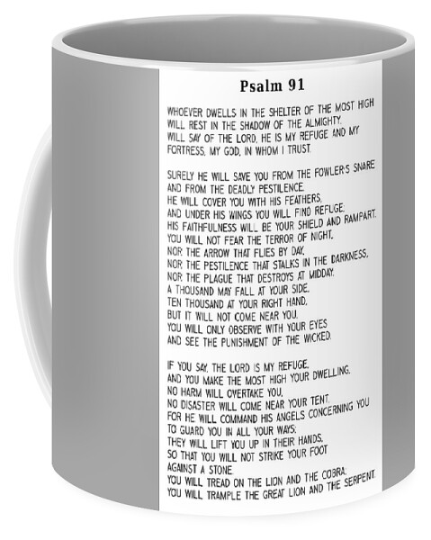 Psalm91 Coffee Mug featuring the photograph Psalm 91 #minimalism by Andrea Anderegg