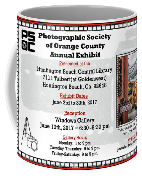 Photographic Society Of Orange County Coffee Mug featuring the photograph PSOC at HBL by Jennie Breeze
